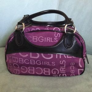 BCBG GIRLS Purse Purple Black Bag